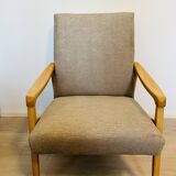 Fully restored Mid Century Armchair by Jiri Jiroutek from Czechoslovakia
