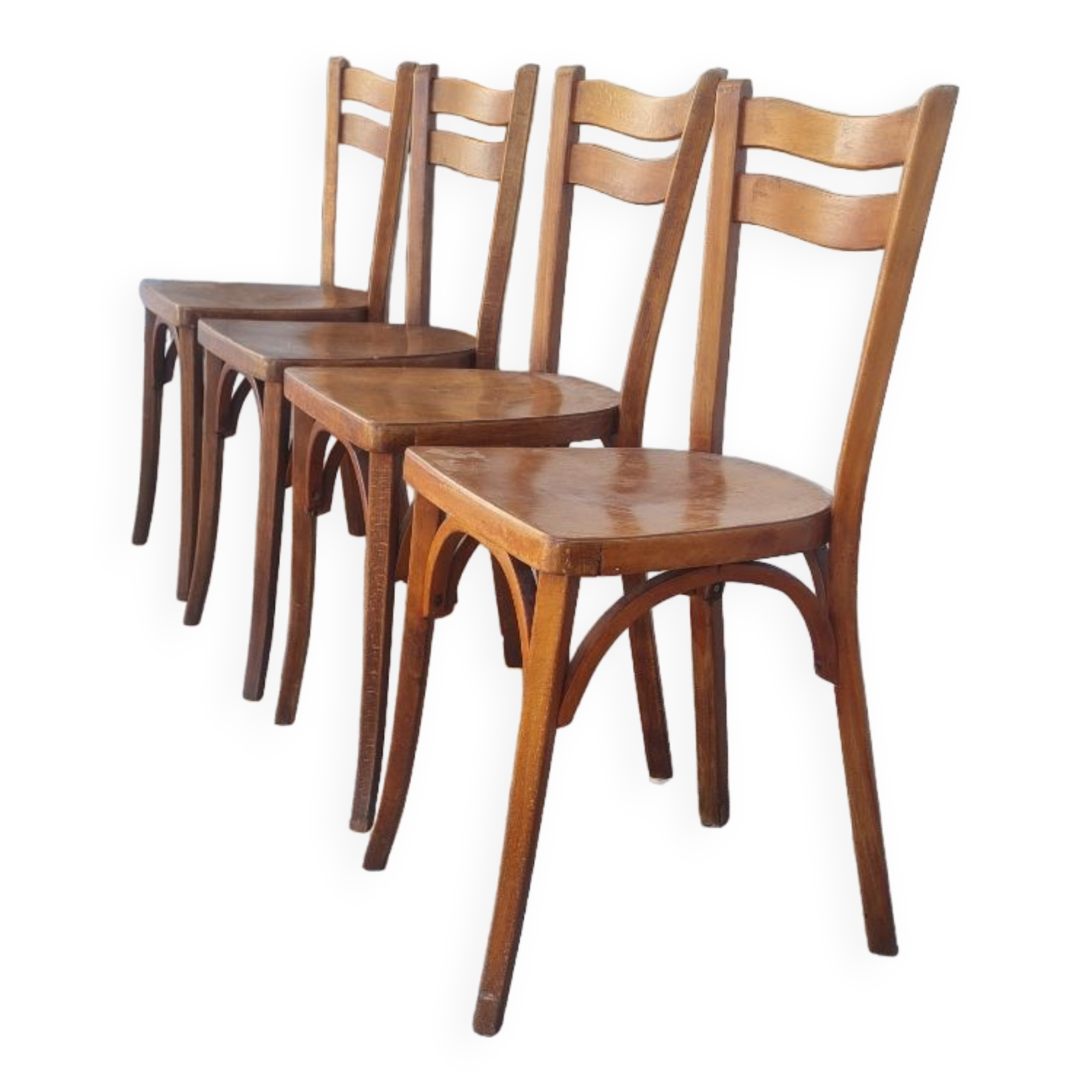 Set of 4 Baumann bistro chairs