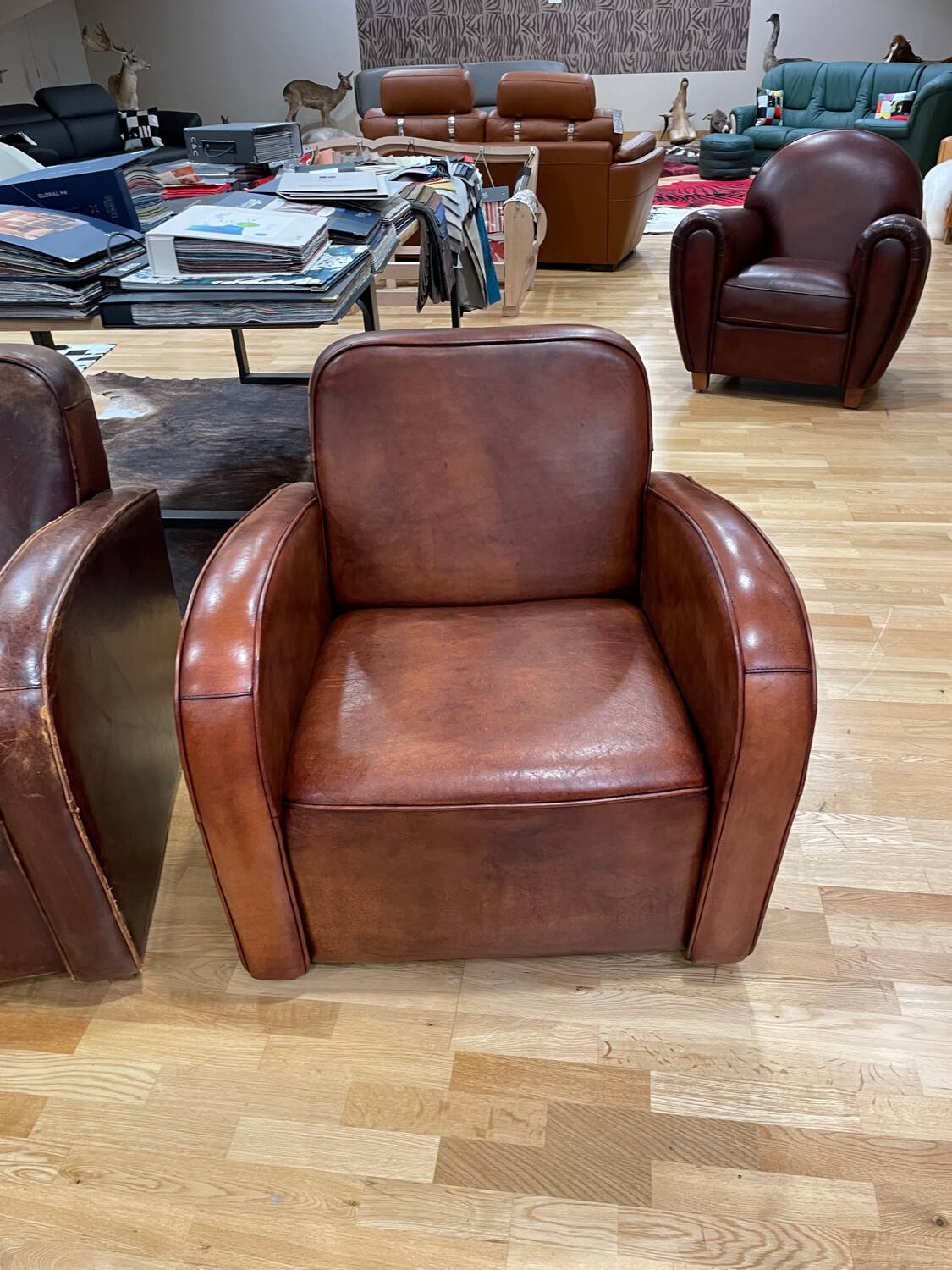 Paire de fauteuils Club Art Déco