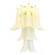 Contemporary Frosted “Selle” Murano Glass Wall Sconce in Mazzega Style