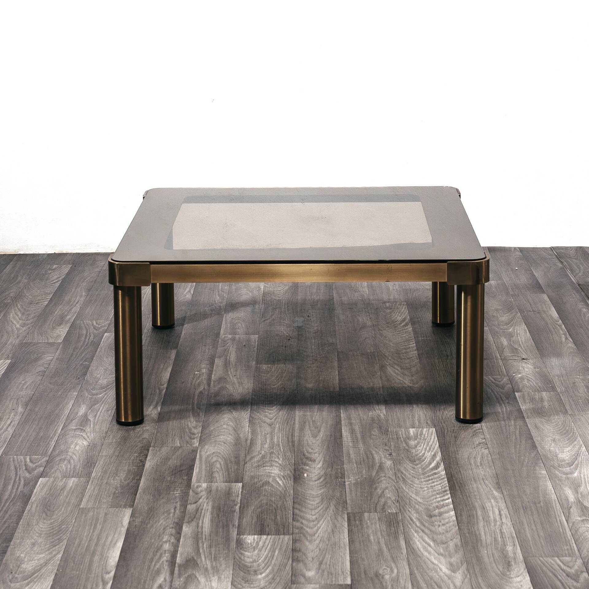 Coffee Table Basso Vintage Ottone Hollywood Regency Anni ‘70