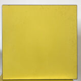 Lot 4 stools wood and formica yellow black and white