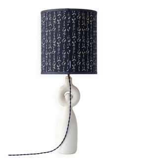 Figurative ceramic table lamp in Spanish Picasso style by Otero Regal.