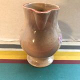 Former MBFA Pornic pitcher - ceramic handle and painted by Helena France vintage