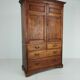Antique Howard & Son’s Berners Street linen press – light oak, 19th century