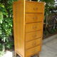 Chiffonnier chêne clair vintage 60
