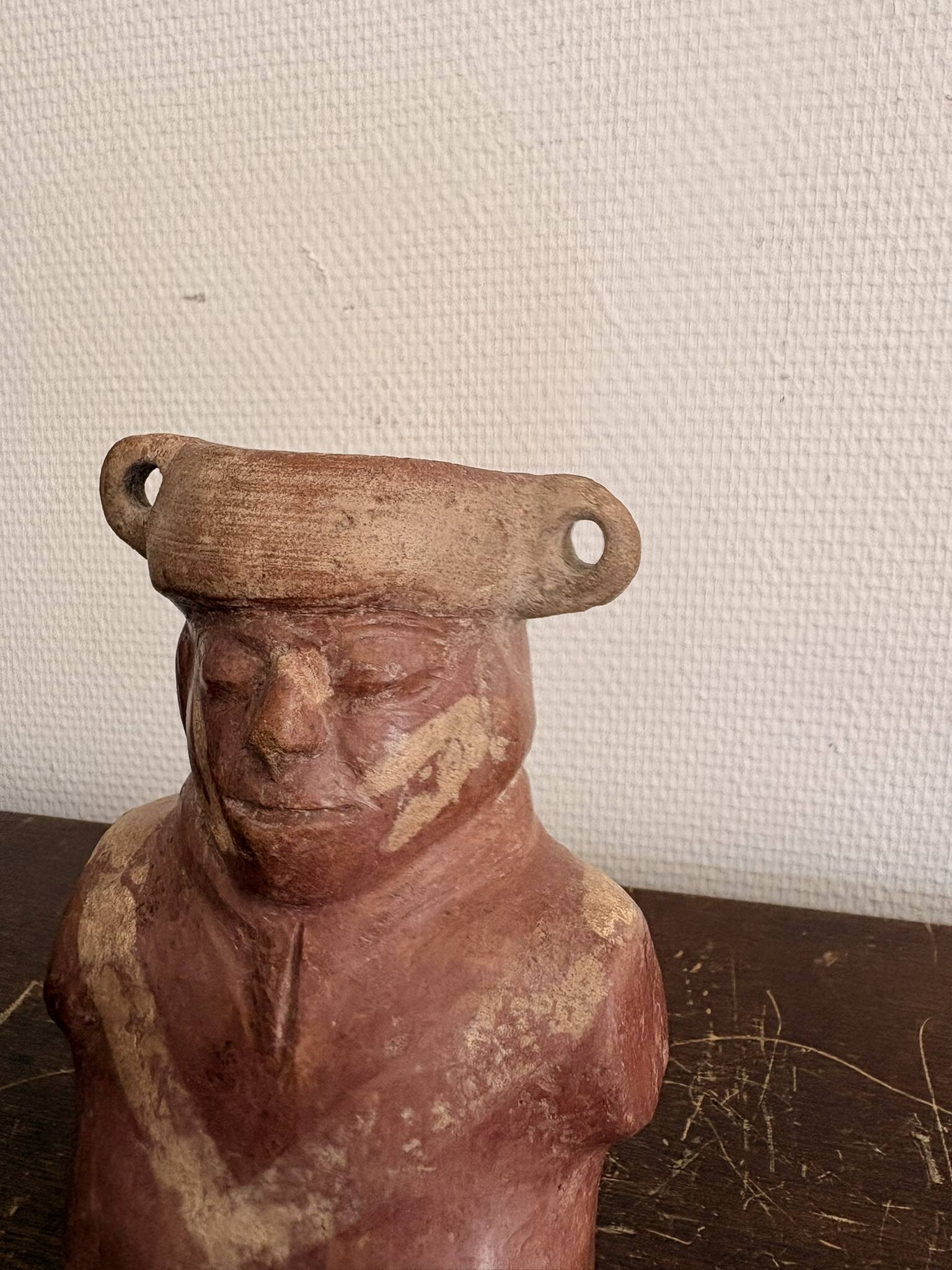 Sculpture Vase Anthropomorphic Terracotta Peru Chancay Vicus Chorotega Gra
