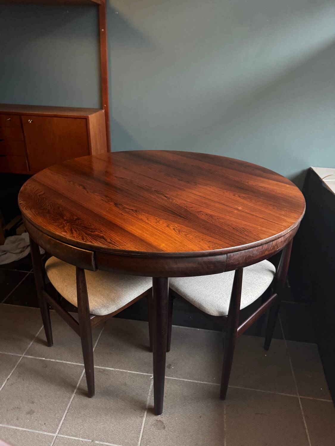 Roundette dining set by Hans Olsen, Denmark 1960s