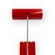 Mauro Martini, red 'Picchio' woodpecker table lamp, F.lli Martini Italy 1970s