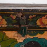 Antique oriental trunk in dark tones (c.1900) #4
