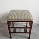 Jugendstil stool in beech and mahogany attributed to Otto Wagner, 1910s.