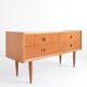 Small Scandinavian sideboard with 4 drawers, vintage 1960.