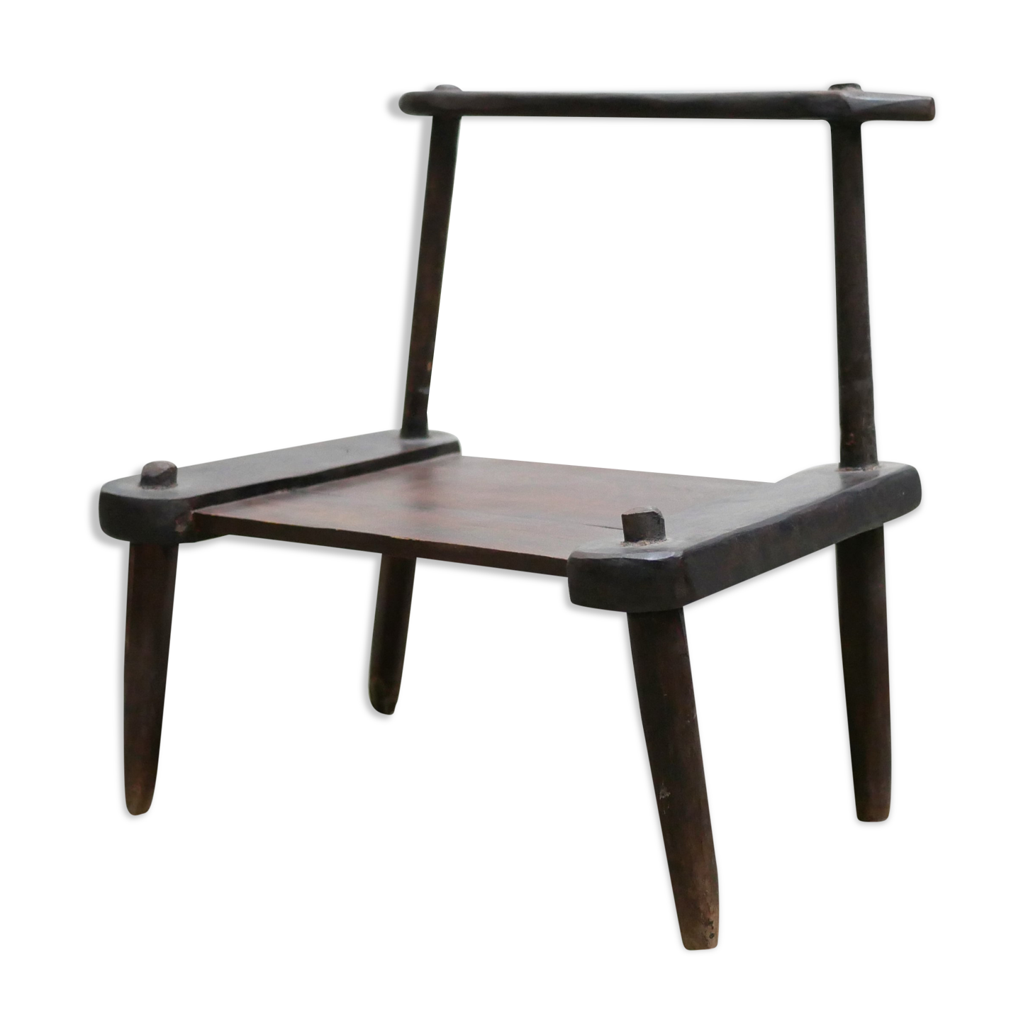 Ancient brutalist African chair