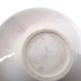 Signed spinning top vase in porcelain, 1970s