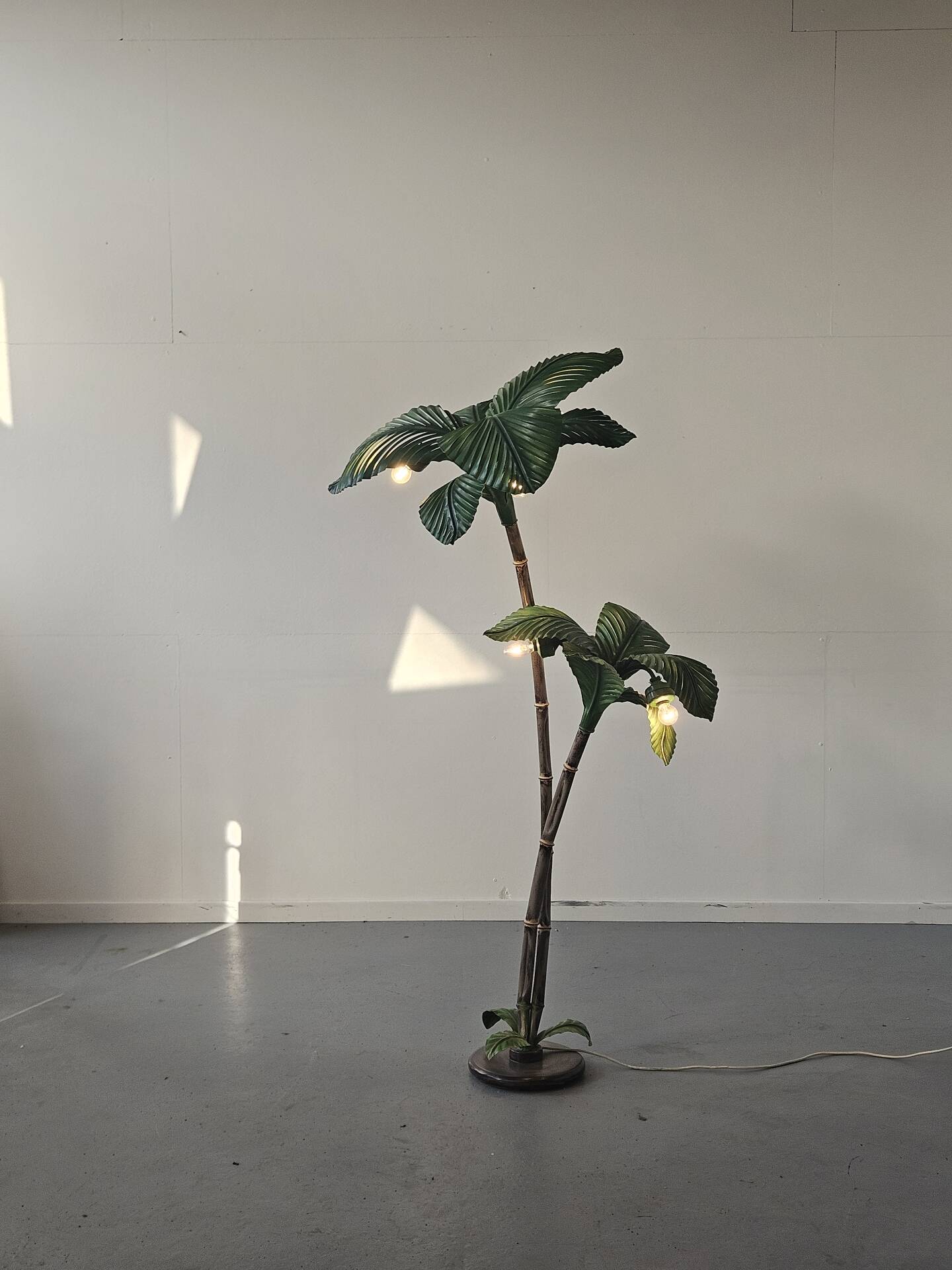 "Palm Tree" floor lamp attributed to Sergio Terzani, 1970s.