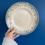 8 assiettes en terre de fer Saint Amand et Hamage modèle Wilbur