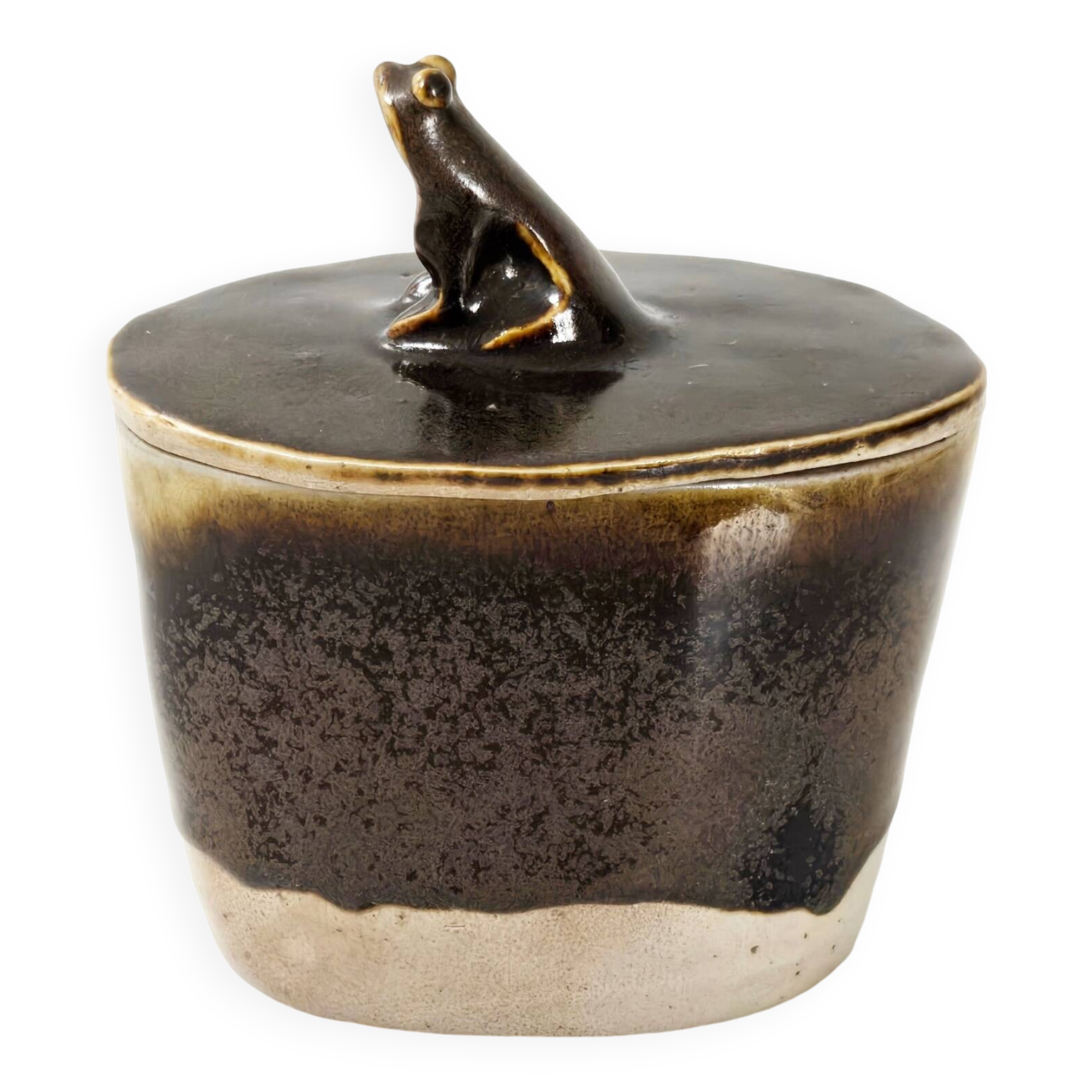 Vintage stoneware candy box