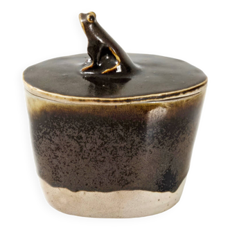 Vintage stoneware candy box