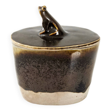 Vintage stoneware candy box