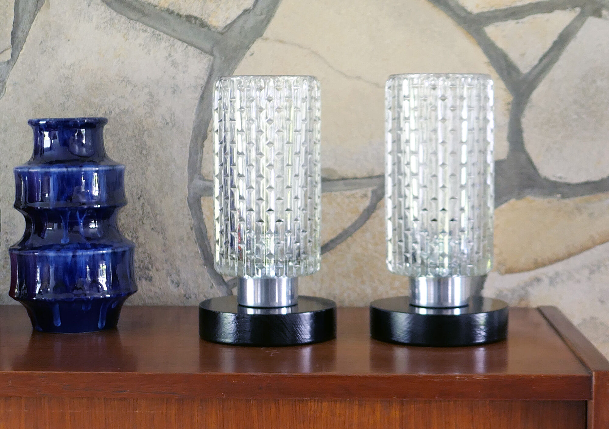 Paire de lampes de table ou chevet 1960's