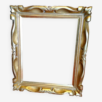 Carved wooden frame gilded with gold leaf - Work from the 1930s/1940s