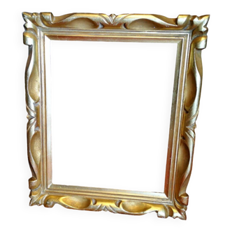 Carved wooden frame gilded with gold leaf - Work from the 1930s/1940s