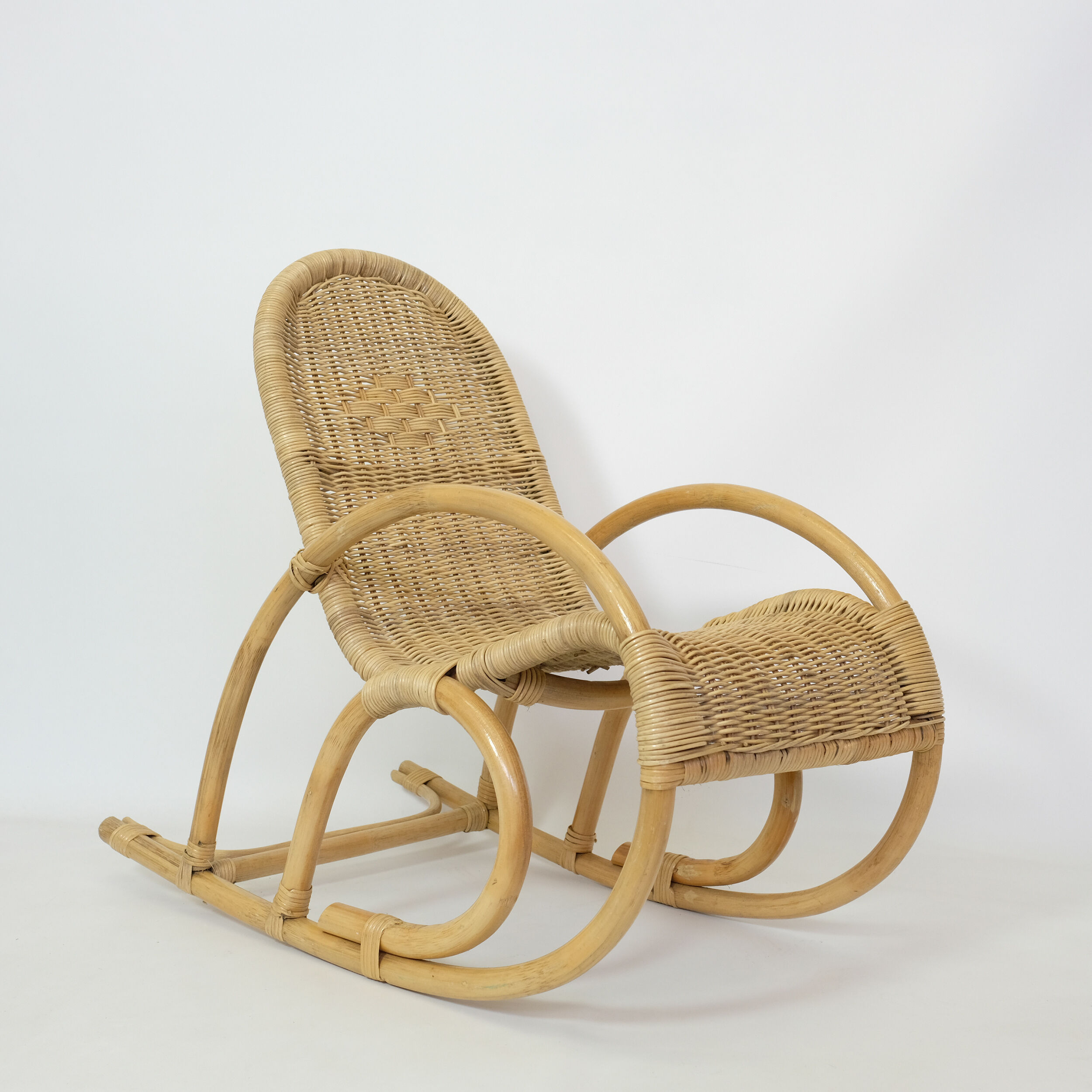 Fauteuil à bascule pour enfant des années 70