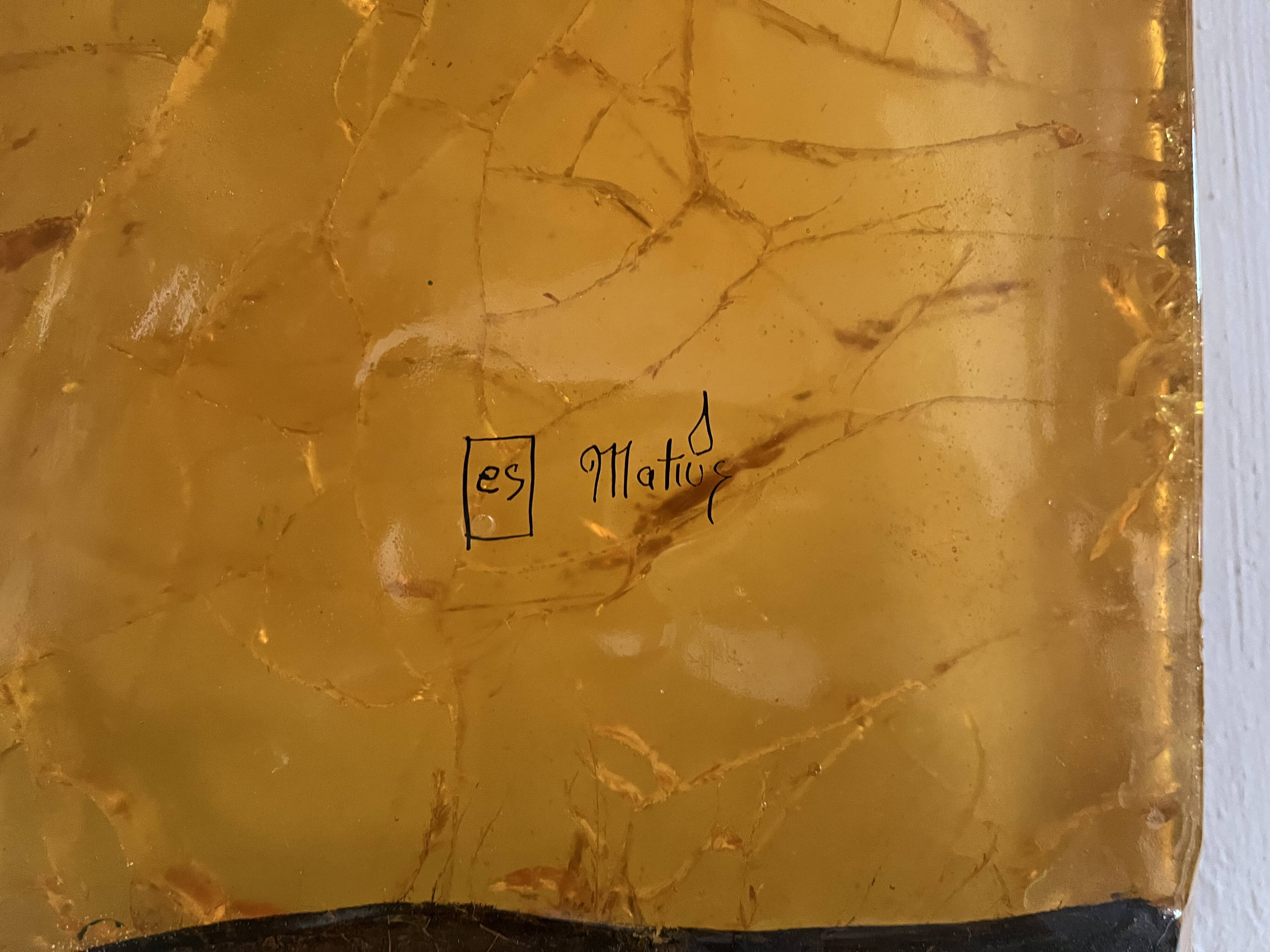 Matius resin wall sculpture