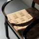 Scandinavian armchair in wood and rope by Axel Larsson, 1950
