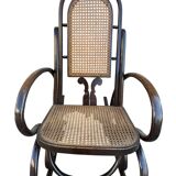 Set of 2 thonet style cane rocking chairs