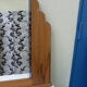 Art deco mirror, and column wooden frame