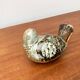Bird sculpture in Danish studio pottery from the mid-century by Søholm, 1960s.
