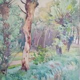 Roméo Dumoulin (1883-1944) - watercolor - 31 x 21 cm - signed - Belgian school