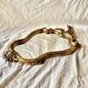 Old wall mirror in golden resin rococo style - made in france