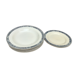 6 assiettes à soupe robert salins a&c terre de fer