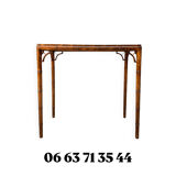 Chippendale-style faux bamboo console