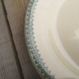 Plate old Terre de Fer Creil and Montereau Collection English