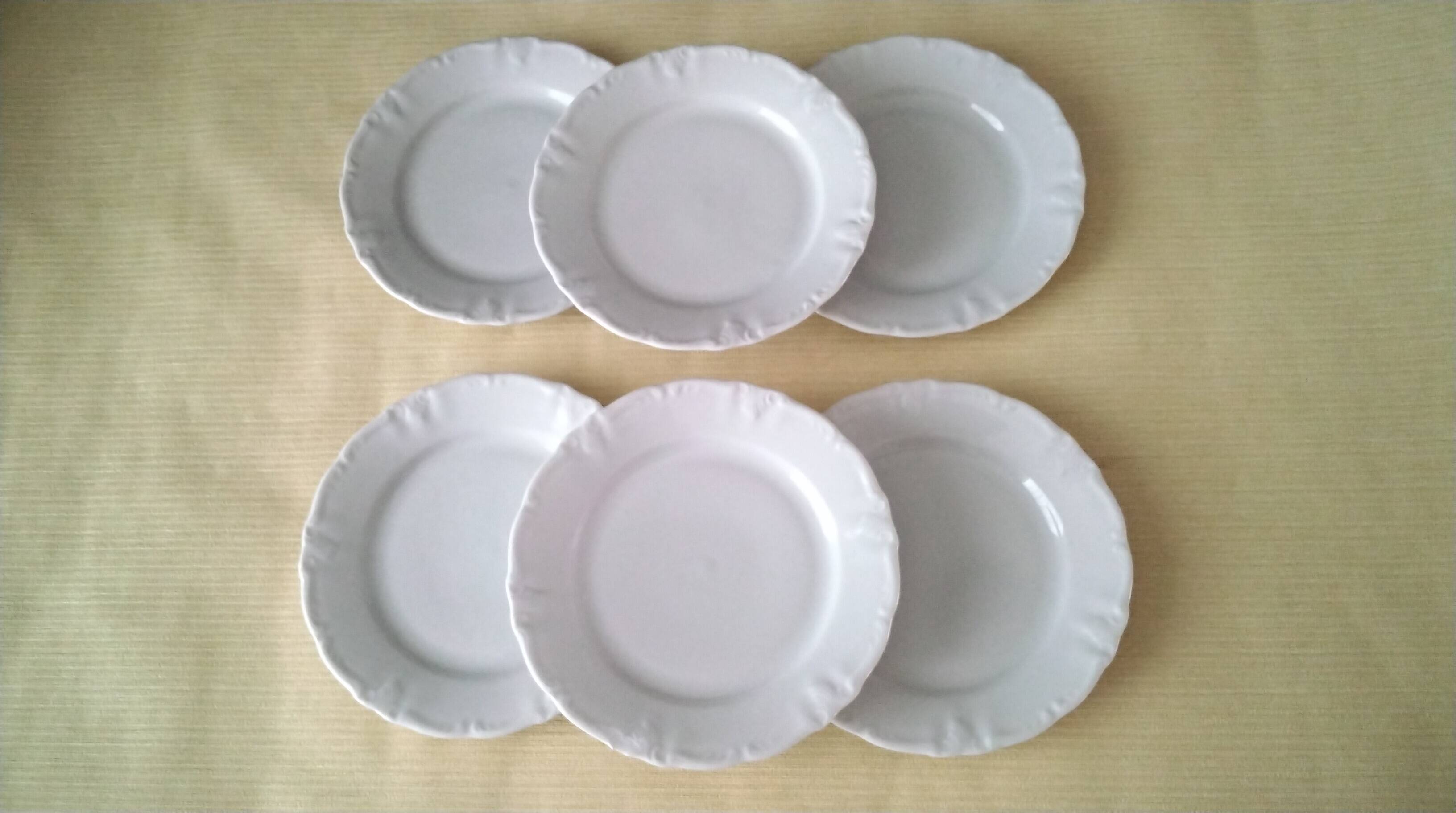6 Bread plates in Bavarian porcelain by Winterling