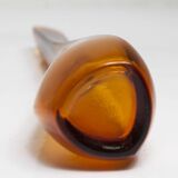 Small soliflore vase helical shape height 21.5 cm orange