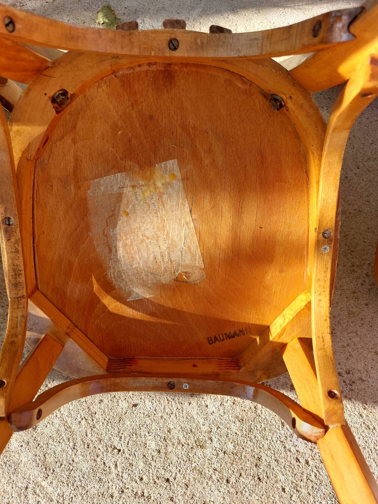 4 vintage Baumann bistro chairs