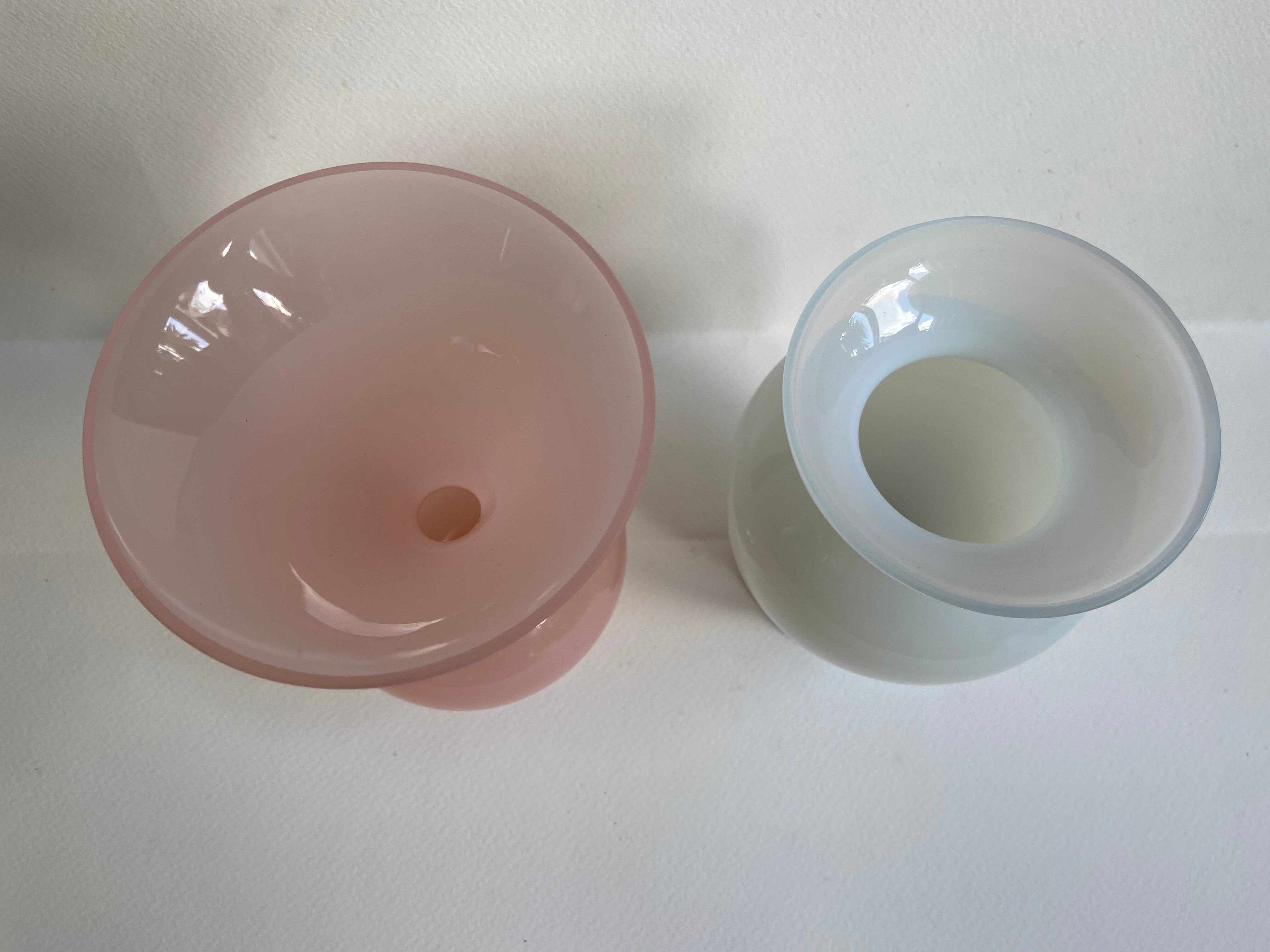 Pair of opaline vases