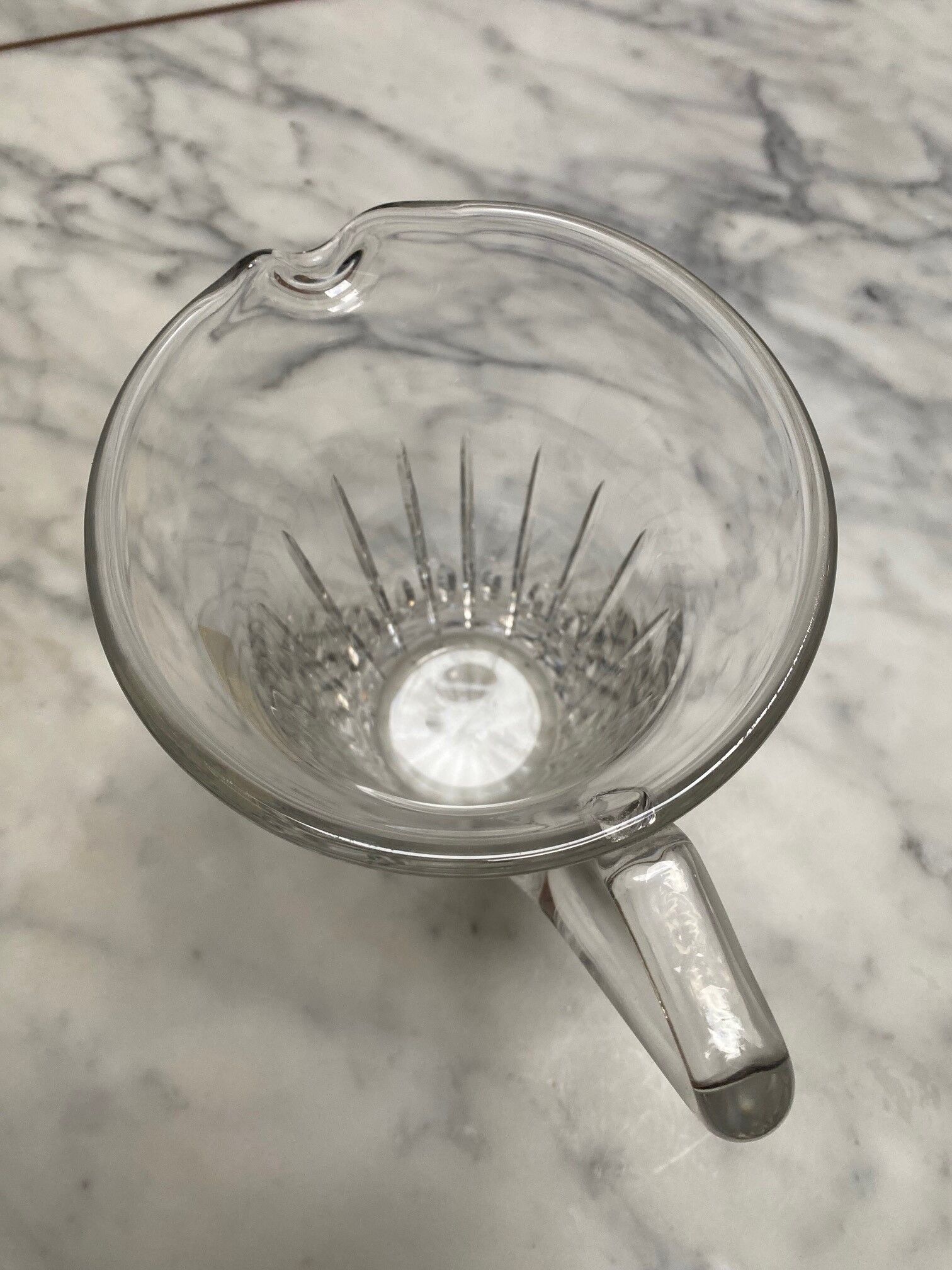 Crystal jug pitcher from Saint Louis France