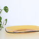 Rectangular amber glass dish, Vereco, vintage