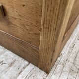 XL oak counter, trade furniture with multi-drawers