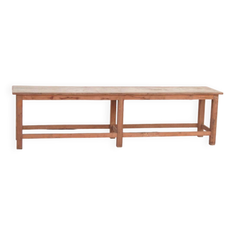 Old Indian Bench in Old Teak Original Part