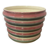 Old Sarreguemines ceramic flowerpot France 5785 vintage