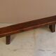 Brutalist oak bench 1960's