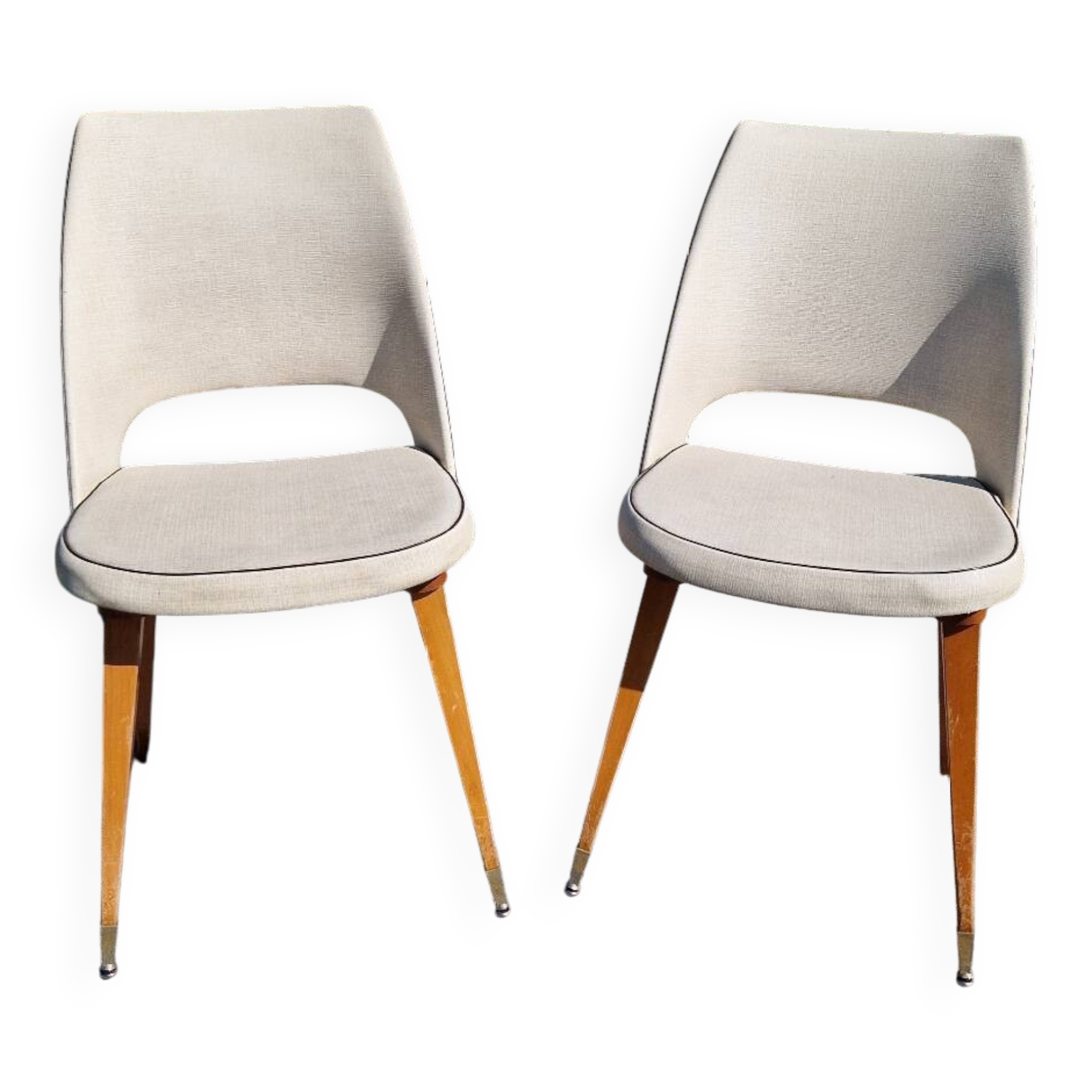 Set of 2 barrel chairs from the 60s