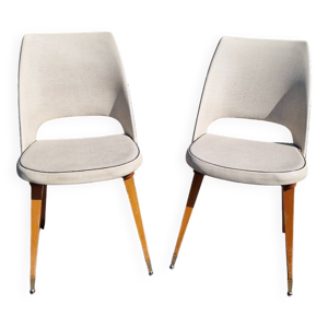 lot de 2 chaises tonneaux