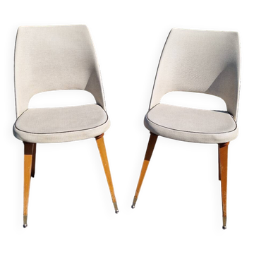 Lot de 2 chaises tonneaux années 60